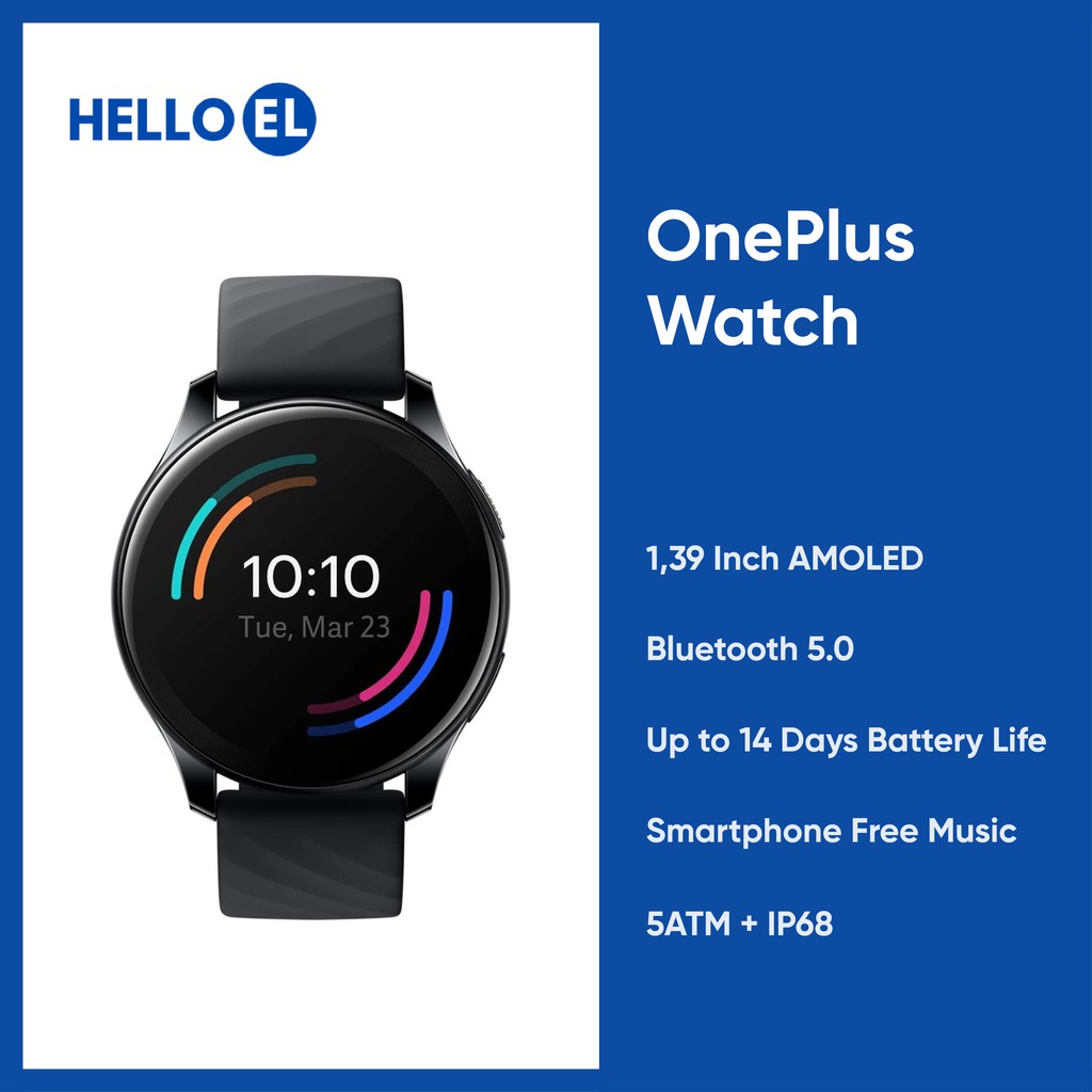 [Baca Deskripsi] DP Oneplus Watch 4GB AMOLED Display with Bluetooth 5.0 Smart Watch Smartwatch