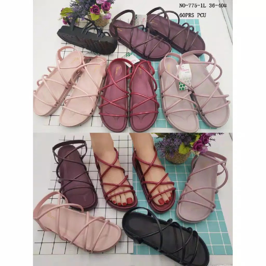 sogo SANDAL GLADIATOR TALI Sandal Wanita Murah Slip Casual Teplek Sendal Cewek Flat