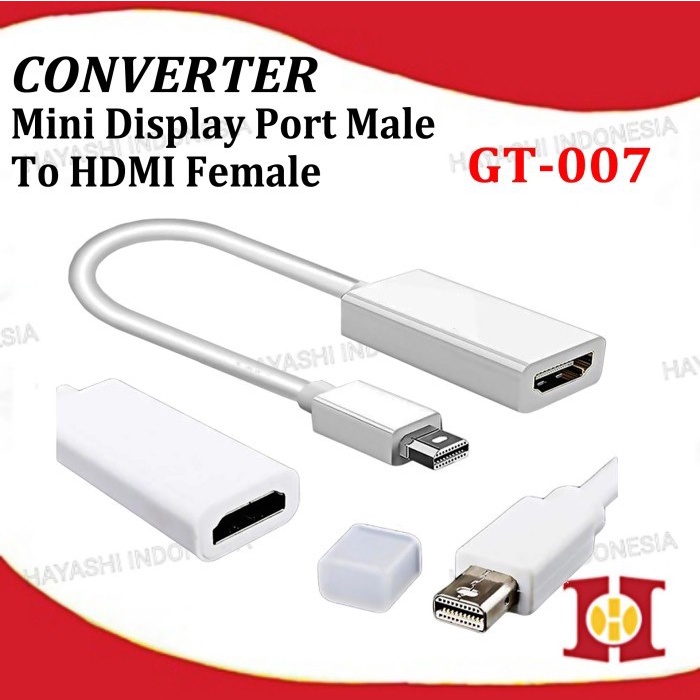 Kabel Konverter Mini Display Port To HDMi Converter GT007