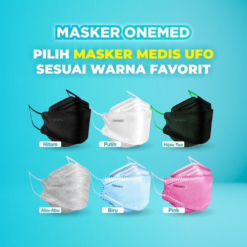 Onemed Masker Medis UFO 4plys Earloop Box isi 20s