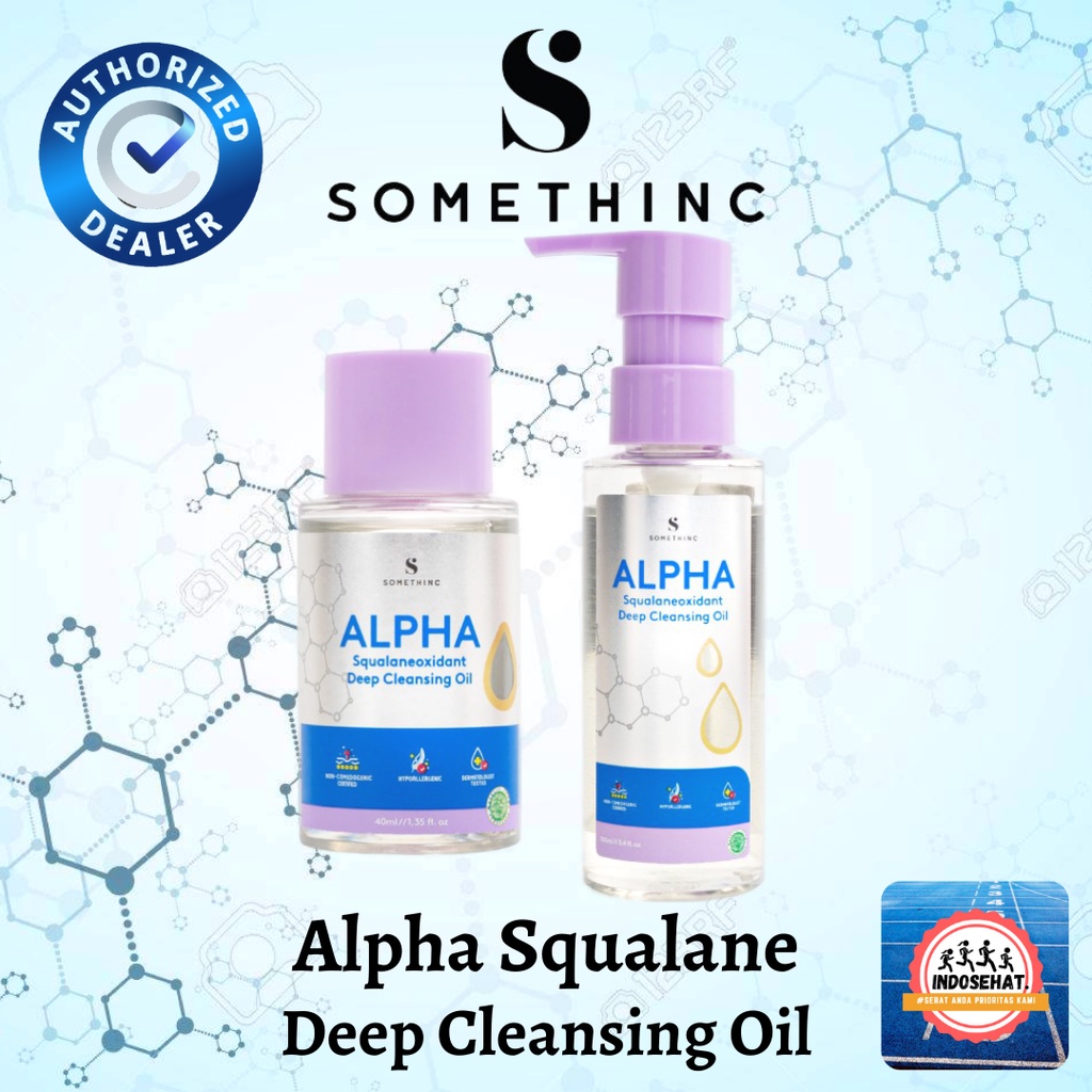 SOMETHINC Alpha Squalaneoxidant Deep Cleansing Oil - Pembersih Pelembab Minyak Kotoran Wajah