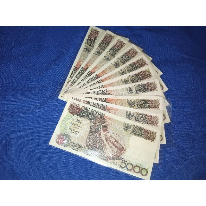 Uang Kuno 5000 Sasando UNC