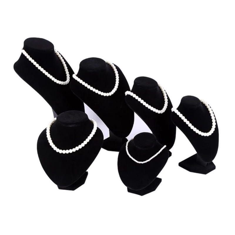 Display Kalung Bludru Besar Tempat Pajangan Anting Stand Bludru Aksesoris Premium