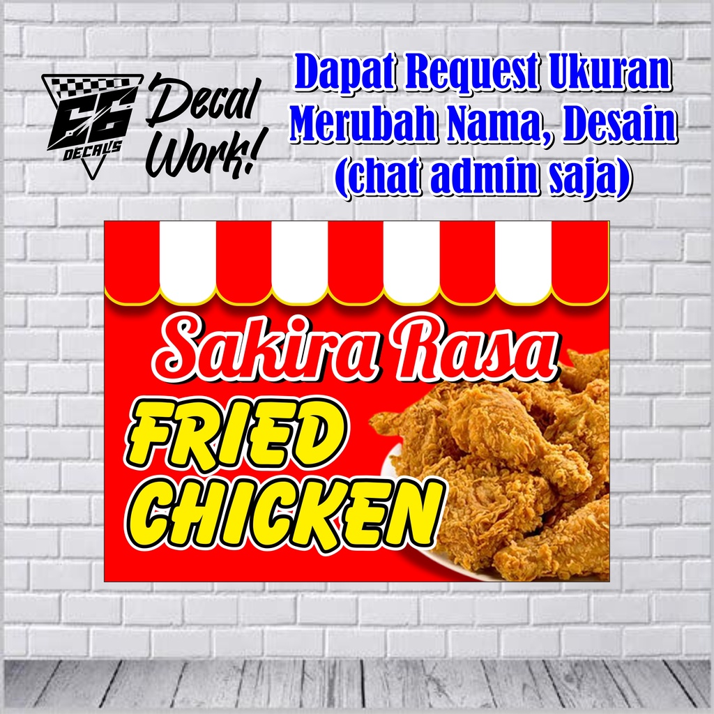 Jual SPANDUK/BANNER FRIED CHICKEN MURAHH | Shopee Indonesia