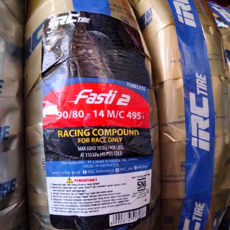 IRC 90 80 14 FASTI2 BAN SOFTCOMPOUND ROADRACE VELG RING 14