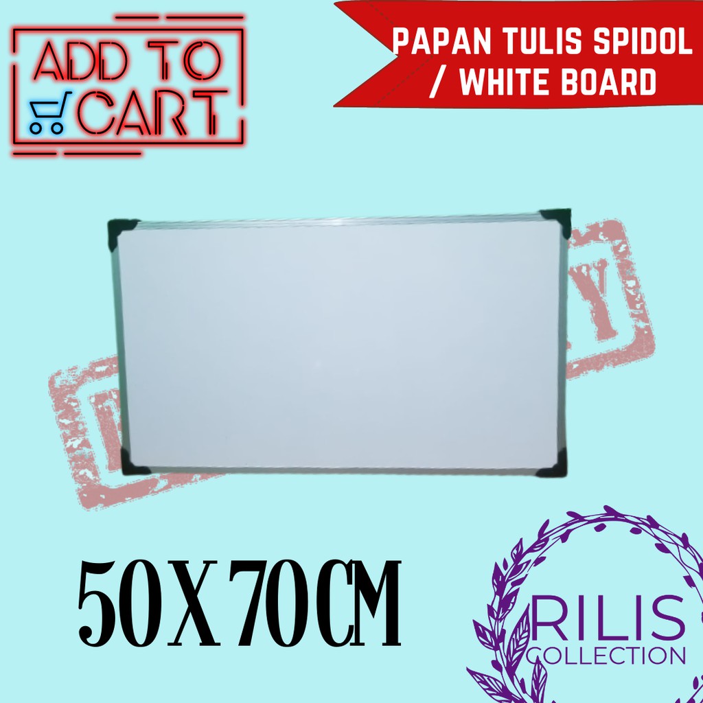 

PAPAN TULIS / WHITEBOARD UNTUK BELAJAR DAN KANTOR UK. 50X70CM