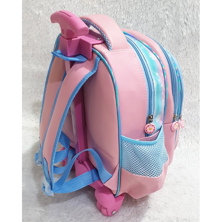 SALE TAS DORONG TROLLEY ANAK PAUD / TK / PLAY GROUP PEREMPUAN GAMBAR KUDA PONY TANDUK SOFT TIMBUL BAHAN TAHAN AIR ( 11 - 12 inch  ) Pilihan Varian