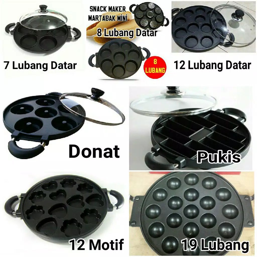 Cetakan Takoyaki 19 Lubang Lebih Banyak Panci Anti Lengket Paling Laris