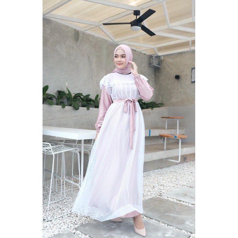 DELIA dress remaja / gaun tulle doty / bumil / baju kondangan / couple / bridesmaids