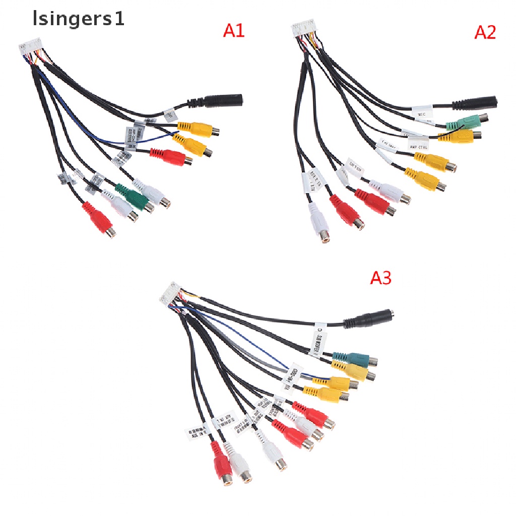 (lsingers1) Adapter Kabel Aux-in Ke RCA Untuk radio Android Mobil