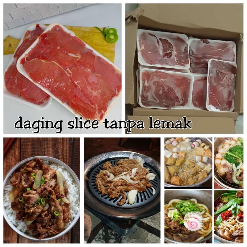 

Beef slice non lemak
