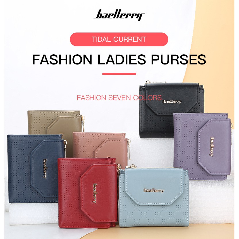 BAELLERRY N2357 Dompet Wanita Kecil Bahan Kulit PU Leather Premium WATCHKITE WKOS