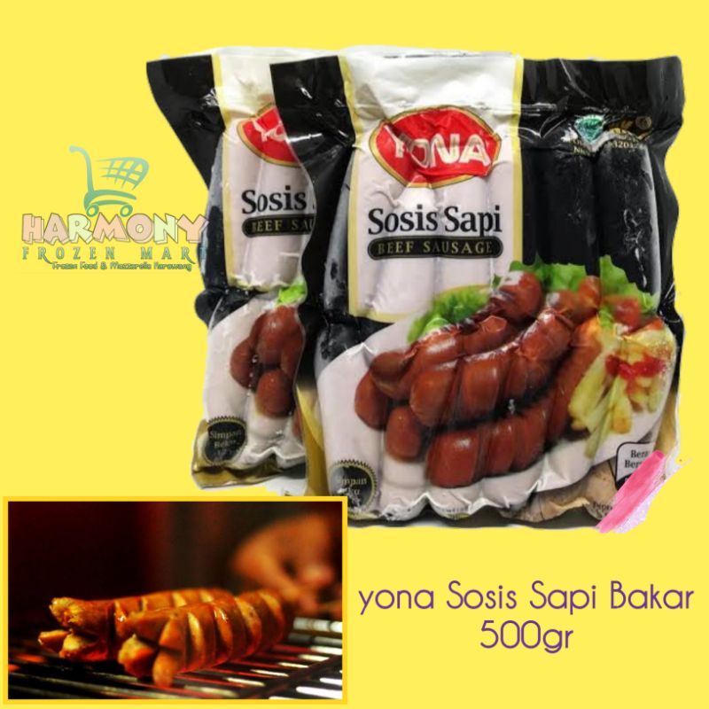 

Yona Sosis Sapi Bakar Mini 500gr isi 12