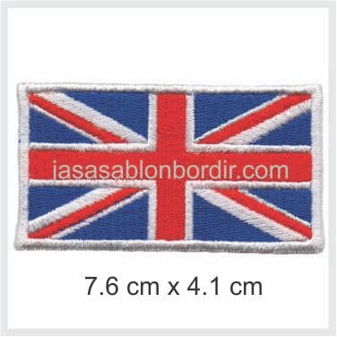 Emblem Bordir Bendera Inggris