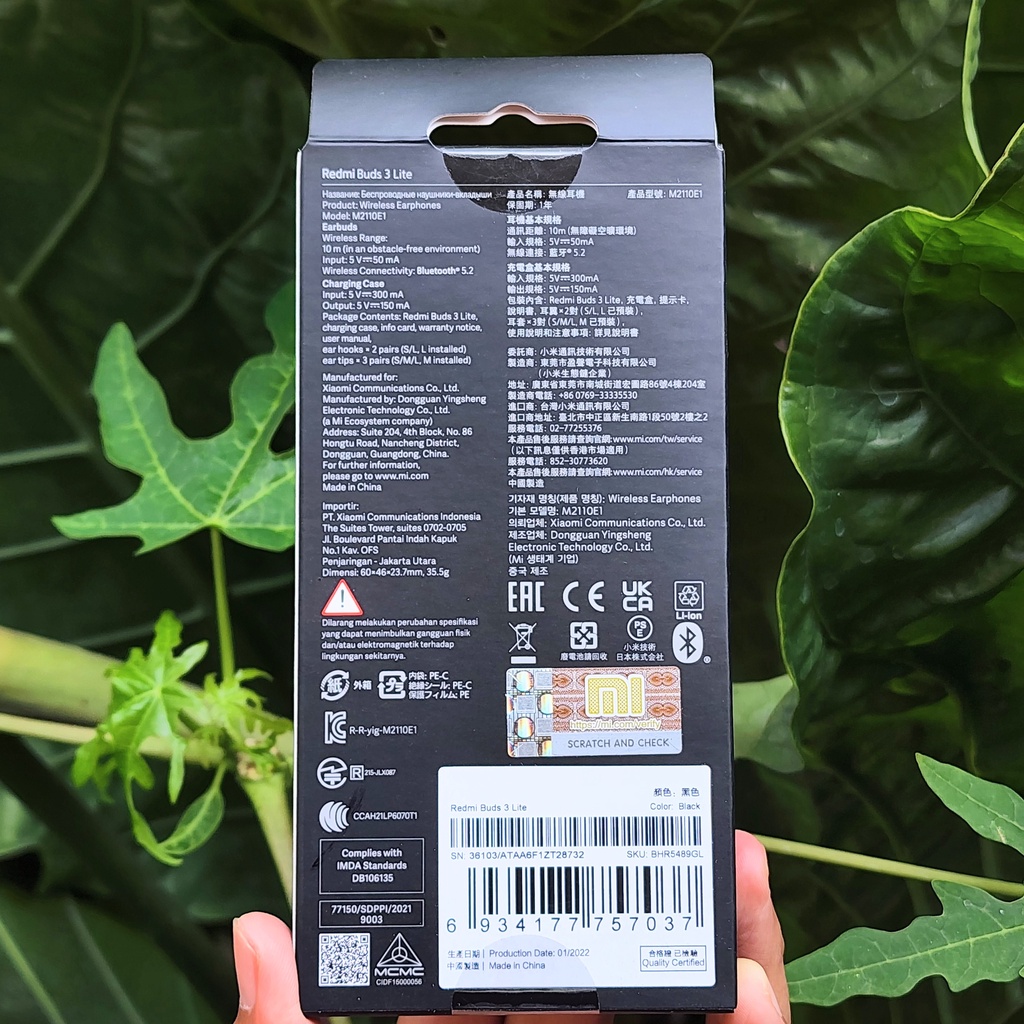 [𝗙𝗥𝗘𝗘 𝗖𝗔𝗕𝗟𝗘] Xiaomi Redmi Buds 4 Lite &amp; 3 Lite Original Garansi Resmi Xiaomi Indonesia / TAM New Segel