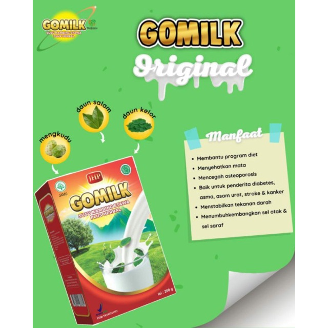 

GOMILK RASA ORIGINAL MEMBANTU PROGRAM DIET Susu Kambing Etawa Plus Herbal Asli Original