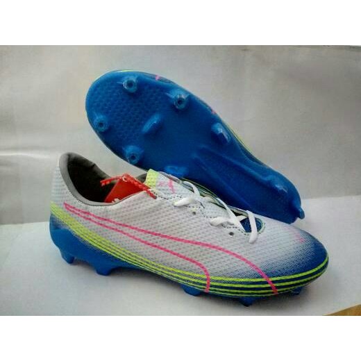 Ready  sepatu bola puma evo speed freesh putihbiru