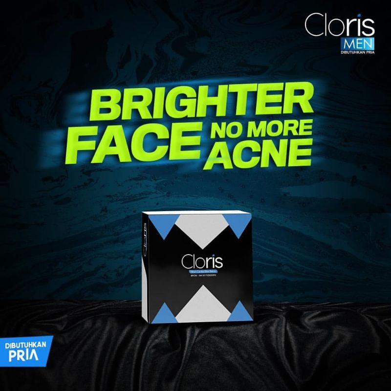 ClorisMen Cloris Soap For Men Sabun Pembersih Pencerah Muka Wajah Pria 80 gram
