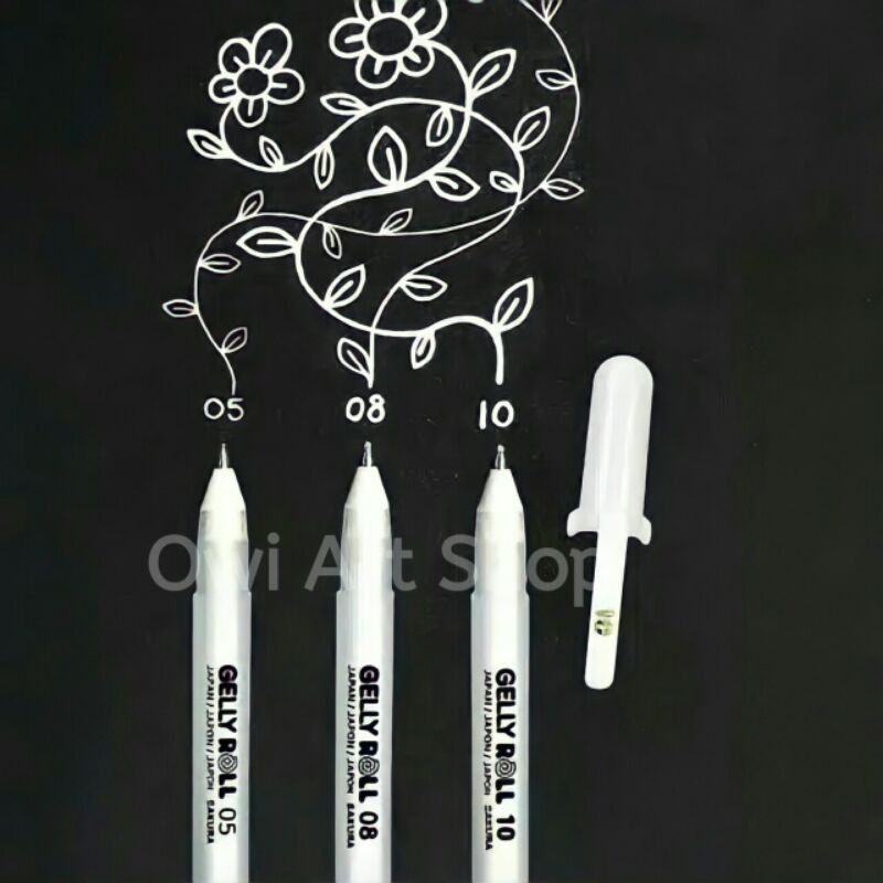 

Sakura Gelly Roll White Pen Classic (08, 05, 10) - Pulpen Putih Sakura