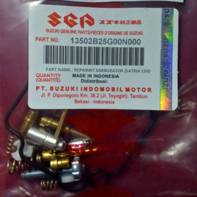 Repairkit karburator satria 150