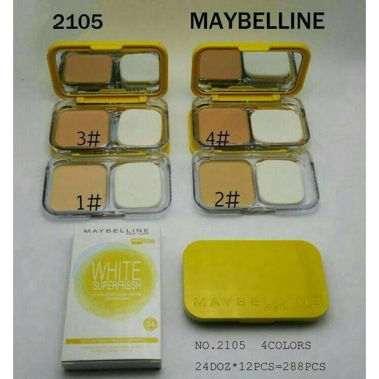 Promo MAYBELLINE WHITE SUPERFRESH TWO Way CAKE Bedak Padat MAYBELINE