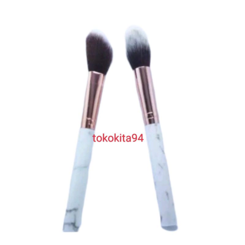 Kuas Blending Brush Contour Gagang RoseWhite 1 Pcs - Kuas Satuan