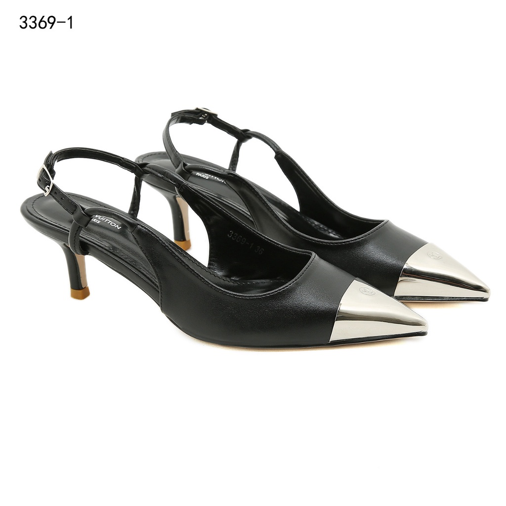 Calfskin Urban Twist  Slingback Pumps #3369-1