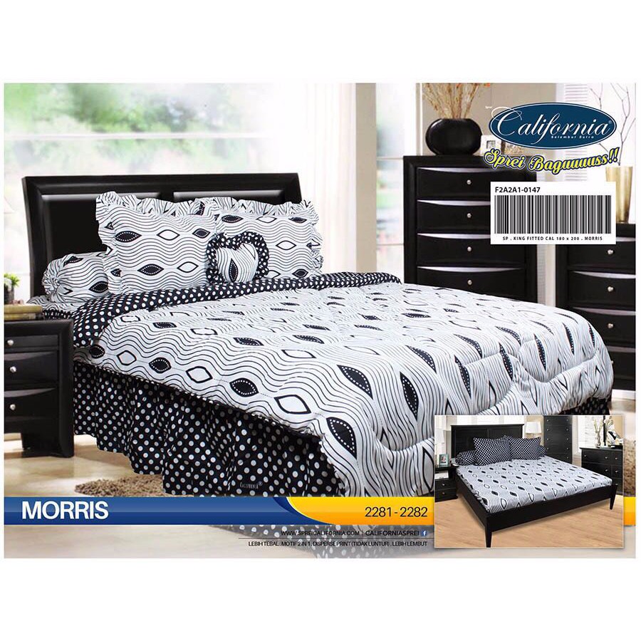 Sprei Rumbai King California motif Morris  Shopee Indonesia