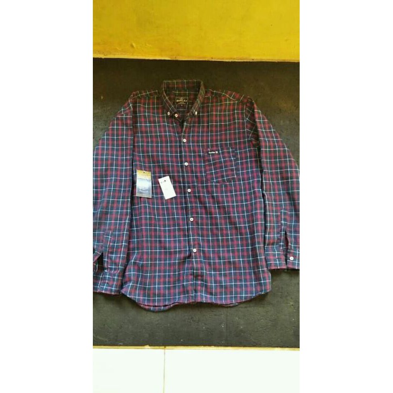 [COD] Kemeja Flanel Hurley Original