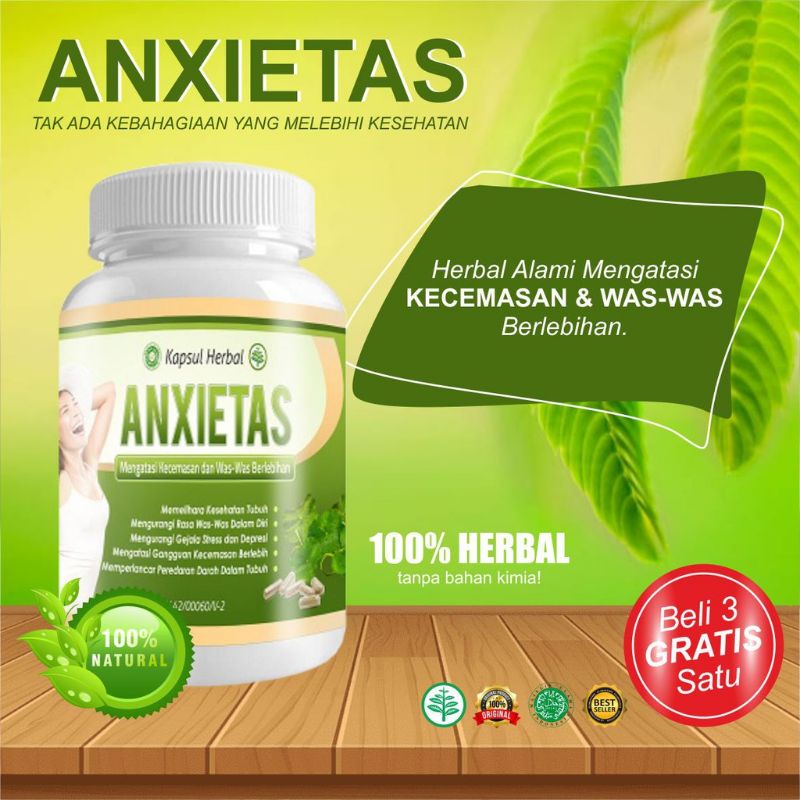 COD - Obat Tenang Anti Stres Depresi Was was Herbal Alami Ampuh BUKTIKAN - Anxietas