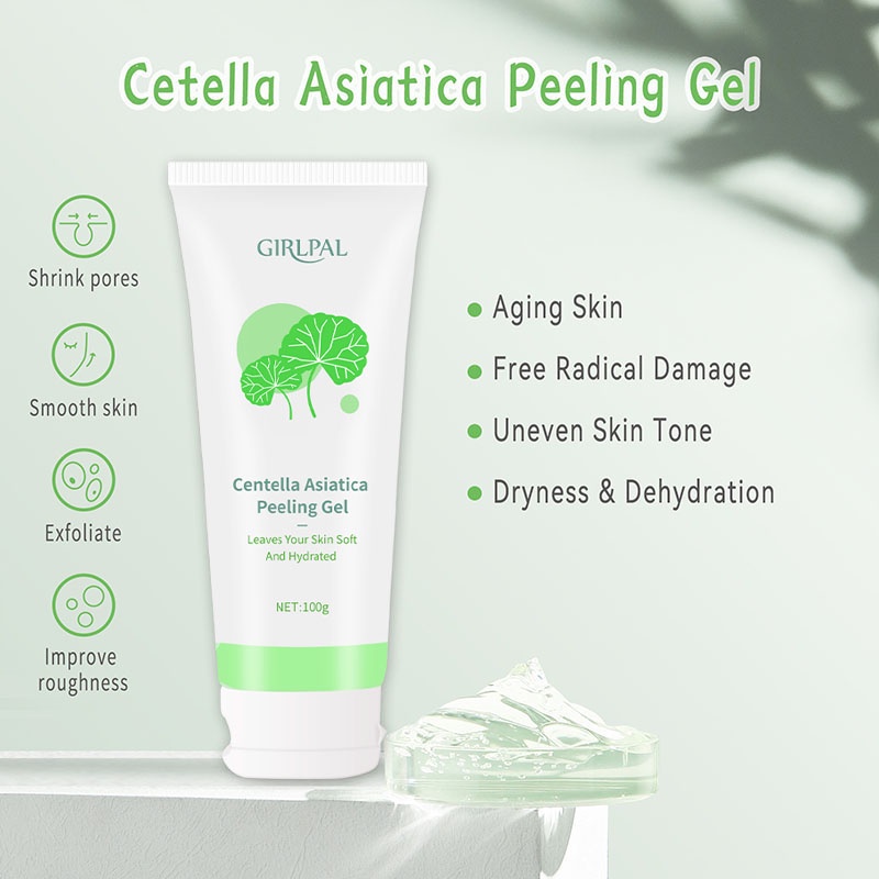 Girlpal Centella Asiatica Peeling Gel 100g Facial Glowing Blackhead Cleaner Body Exfoliating Mencerahkan Dan Mengangkat Sel