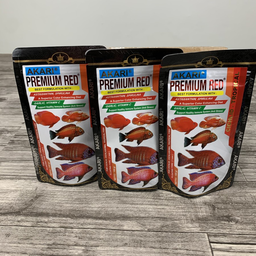 Akari Premium Red CICHLID - Pellet Pakan Makanan Ikan Pelet