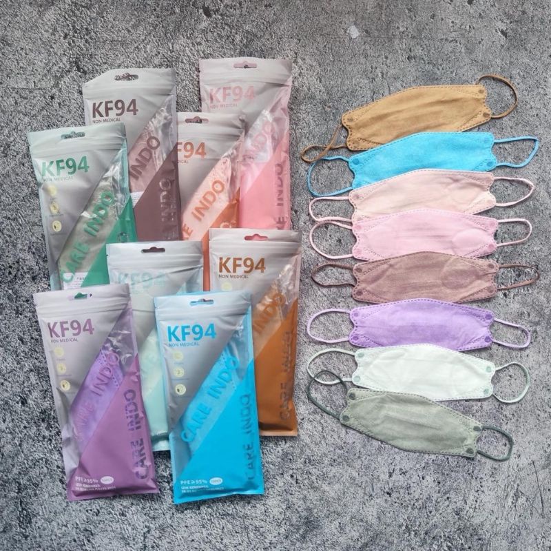 MASKER CAREINDO KF94 PREMIUM ORIGINAL EMBOSS ISI 10 PCS ORIGINAL KF