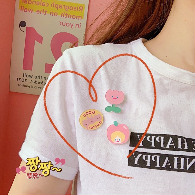 BROS PENITI PREMIUM LUCU / CUTE PIN BROOCH PIN BROS ACRYLIC AKRILIC KOREAN STYLE CUTE IMPORT / PIN TAS LUCU