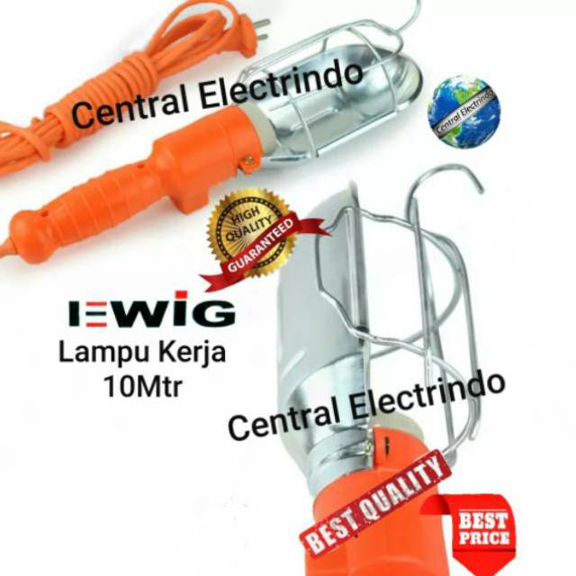 Lampu Kerja Gantung EWIG 10 Meter E27.