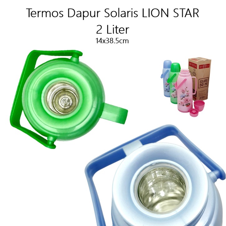 [KIRIMAN EXPEDISI Dengan PENGEMASN BERGARANSI ] Termos Dapur/Termos Air Panas Solaris  LION STAR 2 Liter