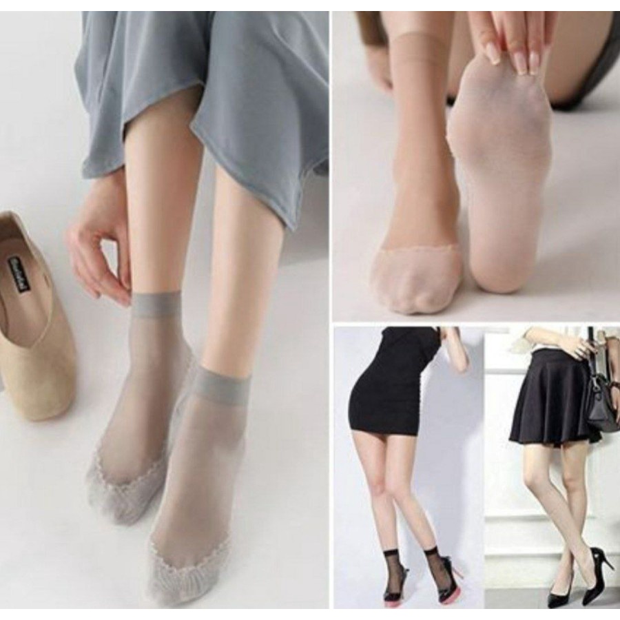 Silky Anti Slip Socks Dapat 3 pasang