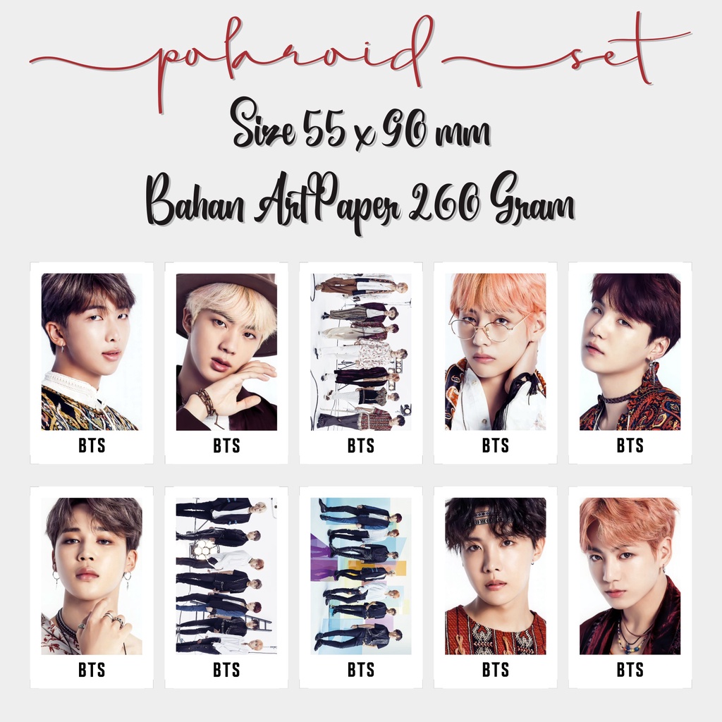 Paket Polaroid BTS AIrplane Pt.2