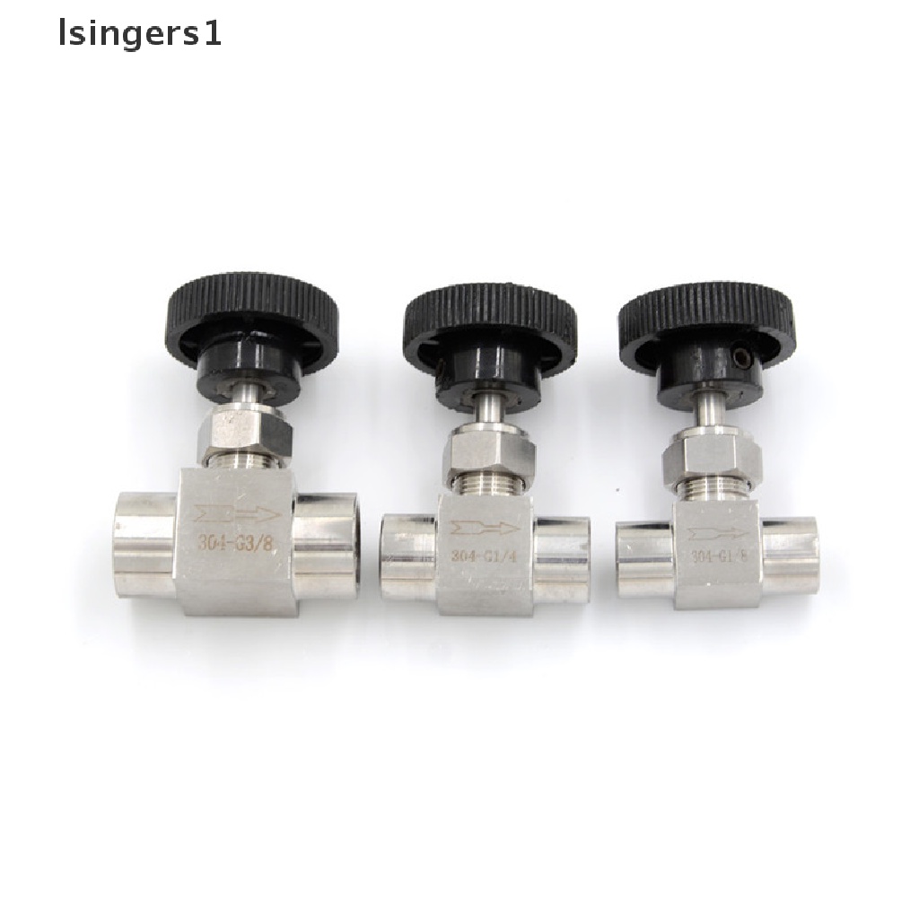 (lsingers1) Katup Kontrol Aliran Air / Gas / Minyak 3 / 8 &quot;BSP Female Bahan Stainless Steel