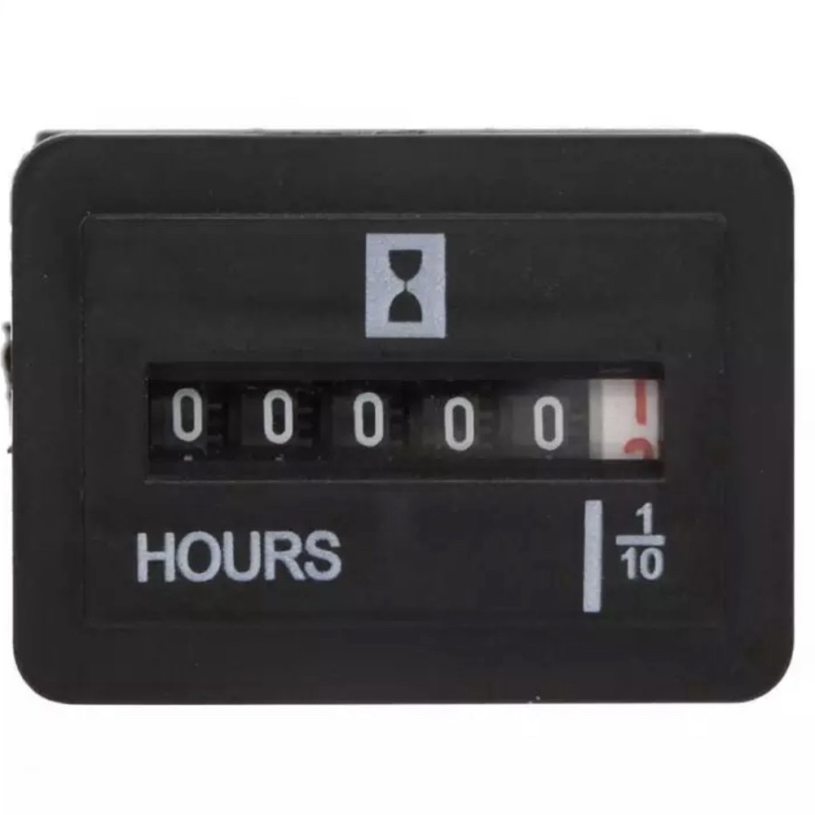 Hour Meter 10V-80V AC DC 0.3W Generator Sealed Hour Meter