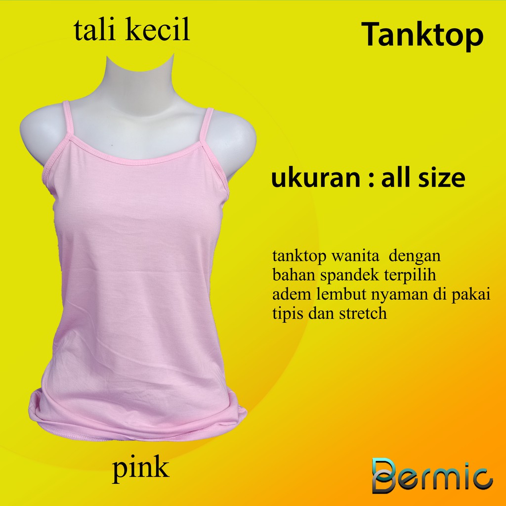 baju tank top wanita tali kecil - baju dalaman wanita murah