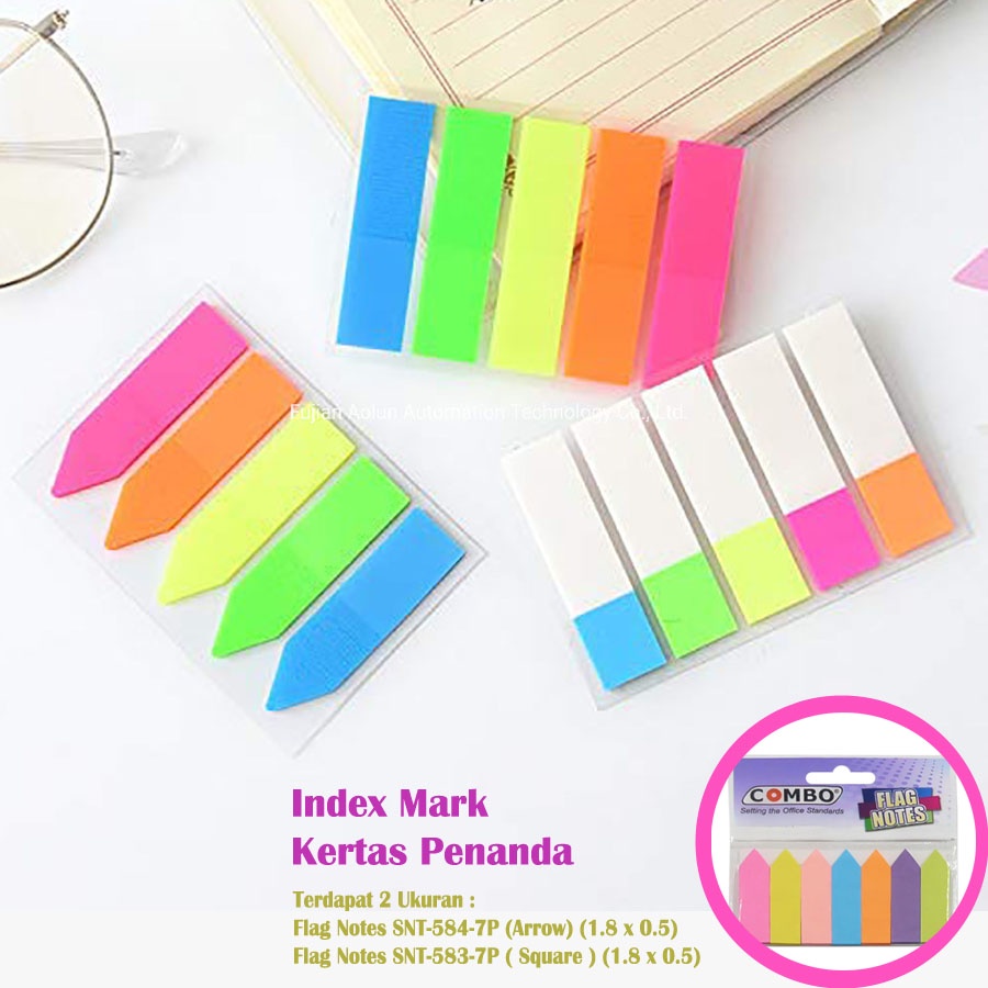 

Pembatas Buku Index Mark / Kertas Penanda Combo Warna