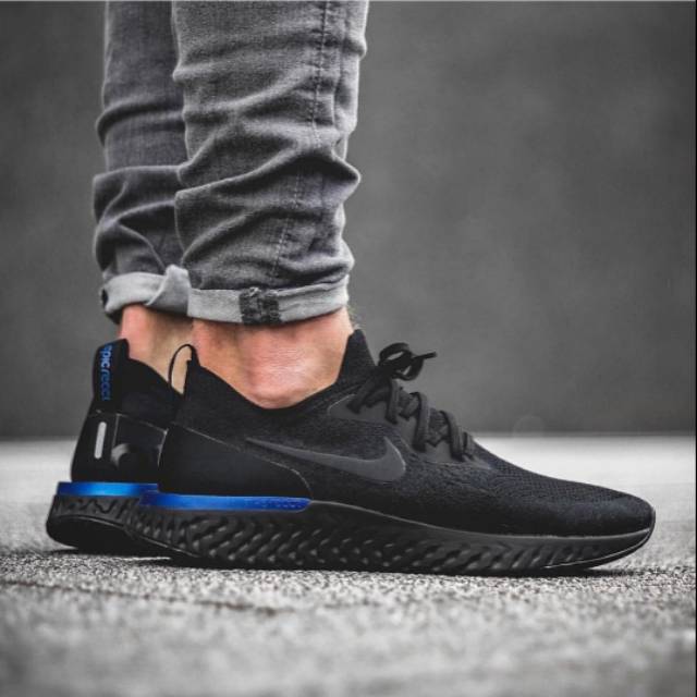 Nike Epic React Flyknit &quot;Black/Racer Blue&quot;