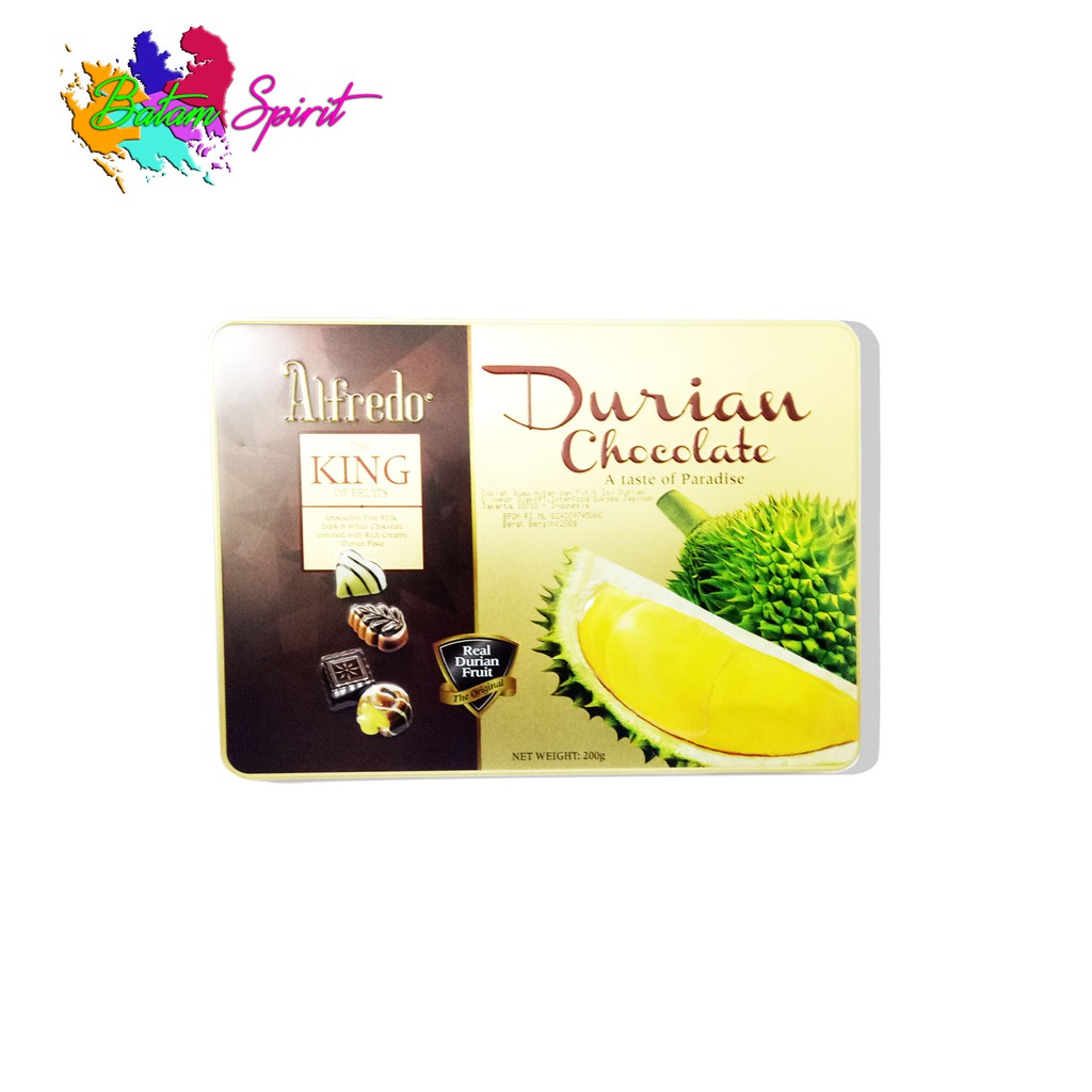 

ALFREDO DURIAN FRUITS CHOCOLATE 200GR