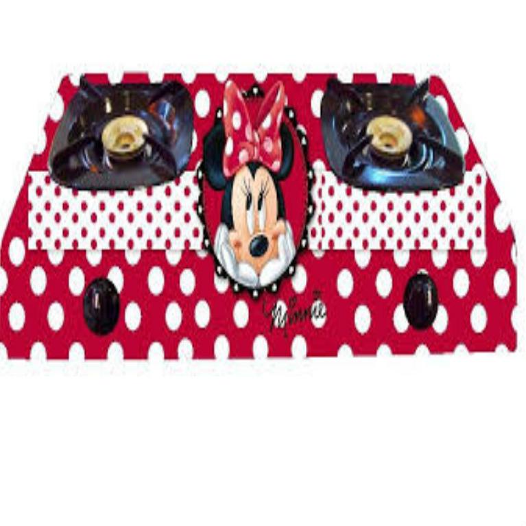 Stiker kompor 2 tungku motif karakter