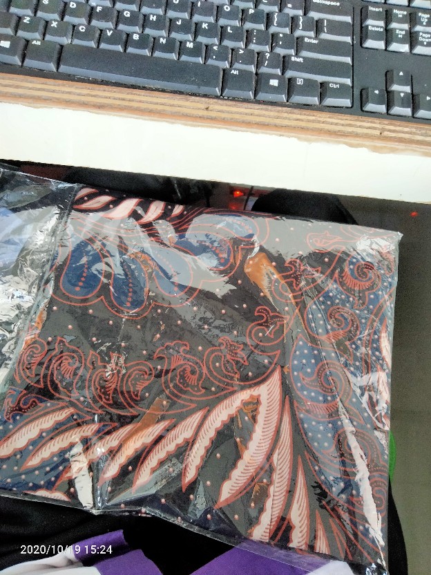 Tey-17 Batik Wanita Asj Sa Hrb026 Kenongo Kemeja Tosca Pendek
