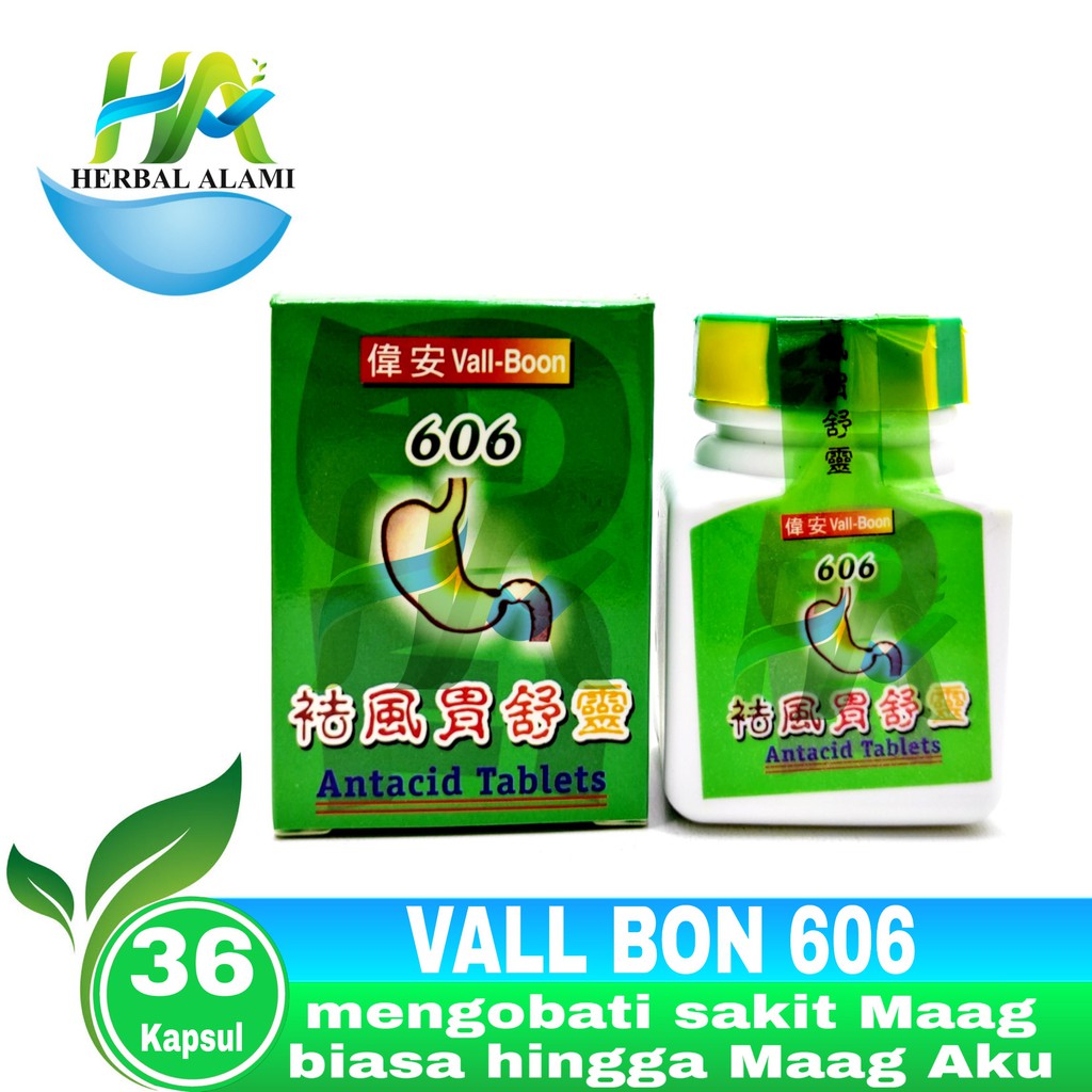 Vall-Boon 606 Antacid Tablets - Obat Maag Herbal