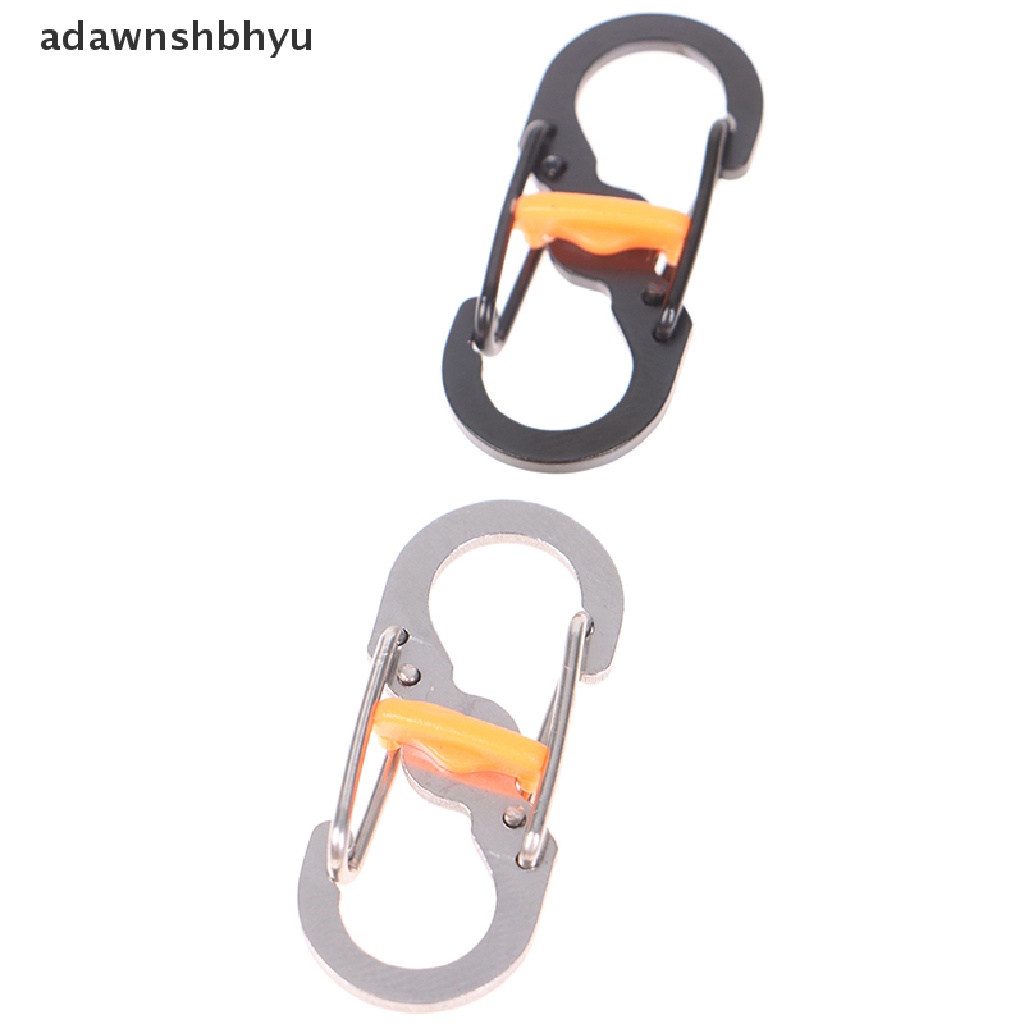 Adawnshbhyu Gantungan Kunci Carabiner Camping Outdoor Dengan Kunci 8shaped S Buckle Climbing Clip