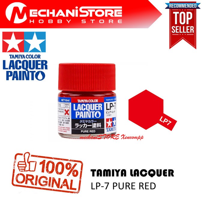 TAMIYA LACQUER LP-7 PURE RED - AIRBRUSH BKN MRHOBBY JUMPWIND GAIA