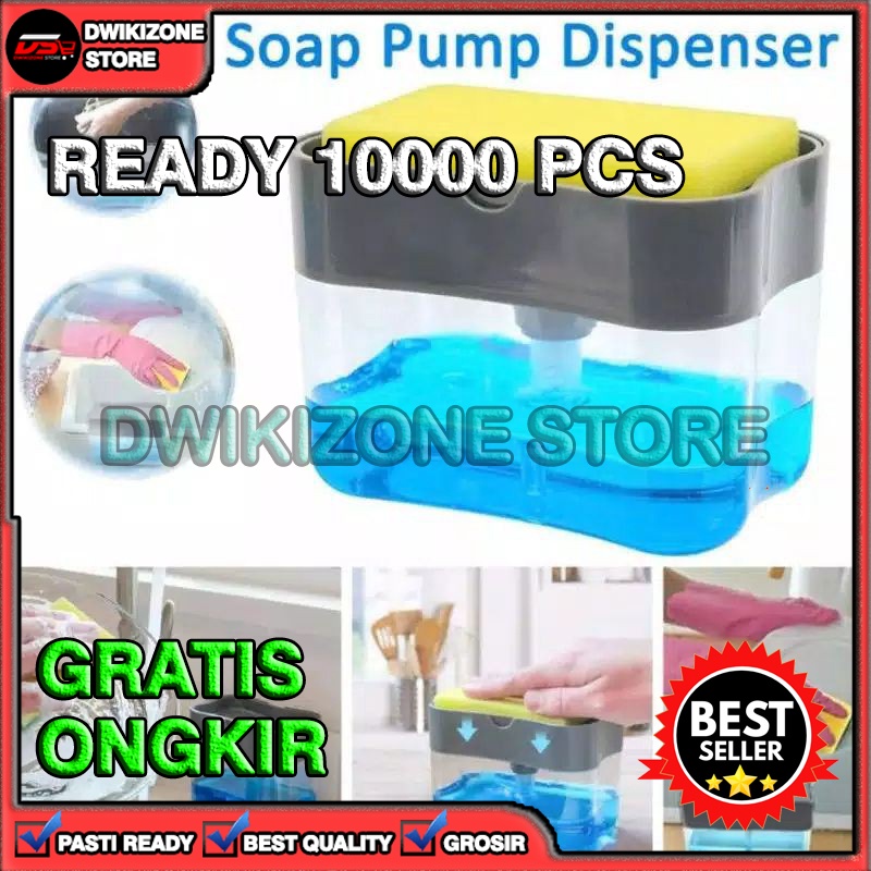 [DZS] DISPENSER SABUN CUCI PIRING HOLDER SPON SPONGE 2 IN 1 SPONS SABUN